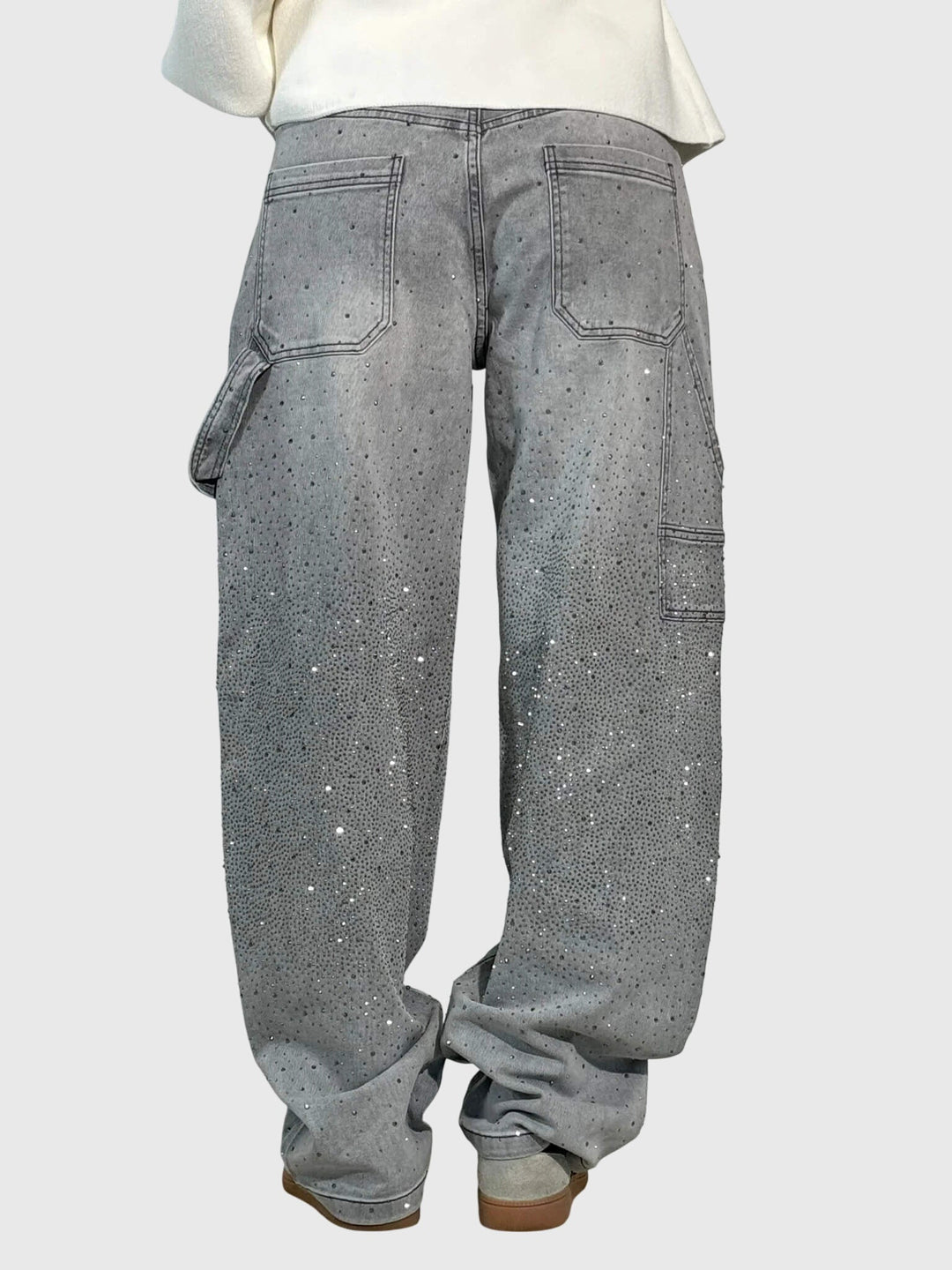 Azaria | Sparkle Embellished Wide Leg Jeans