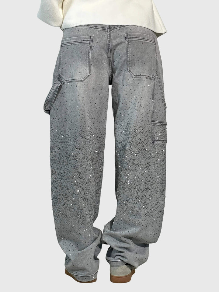 Azaria | Sparkle Embellished Wide Leg Jeans