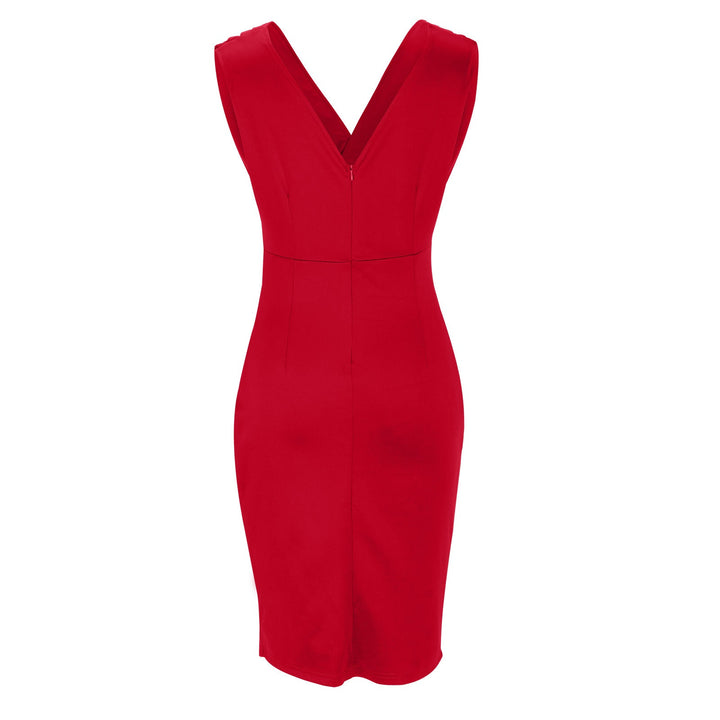 Delinda | Fitted V-Neck Dress