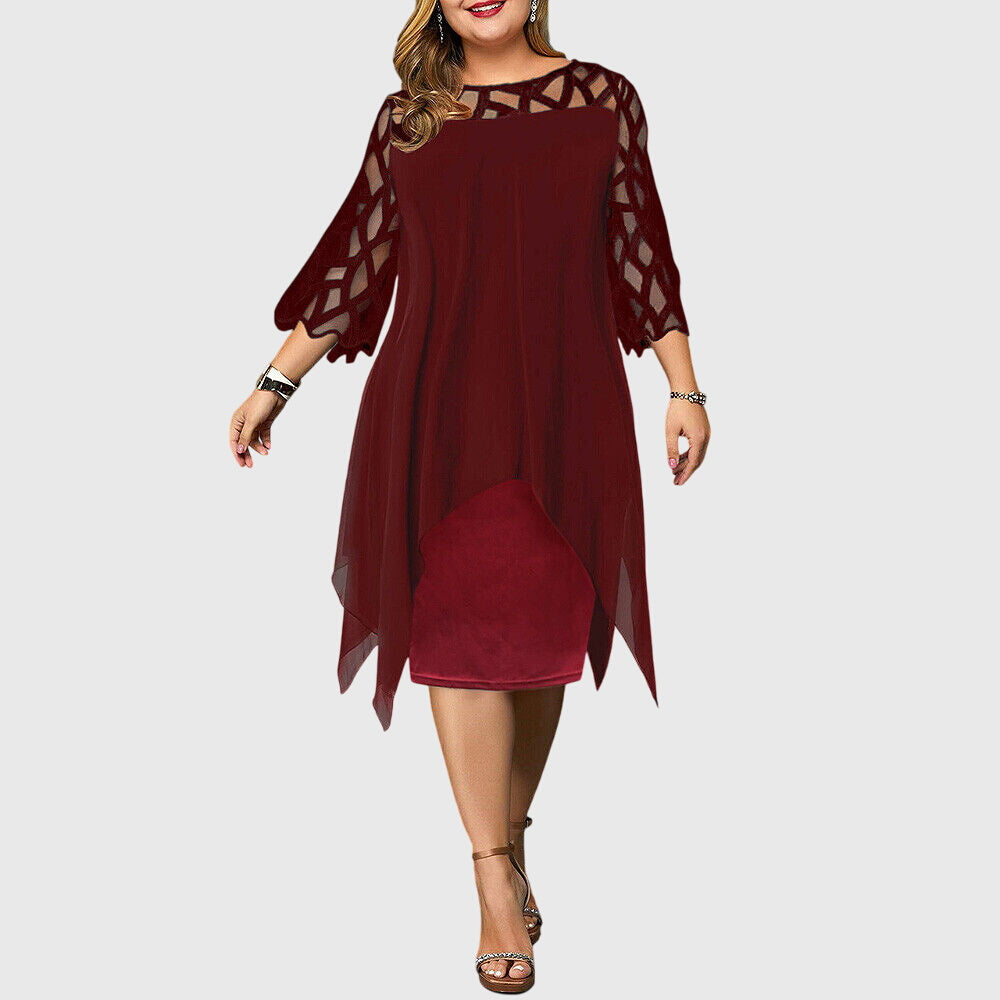 Lorelei | Plus Size Dresses with Lace Sleeves