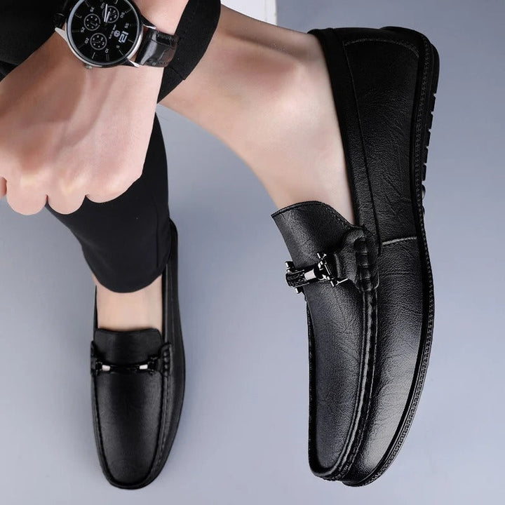 Donald | Metal Accent Formal Loafers
