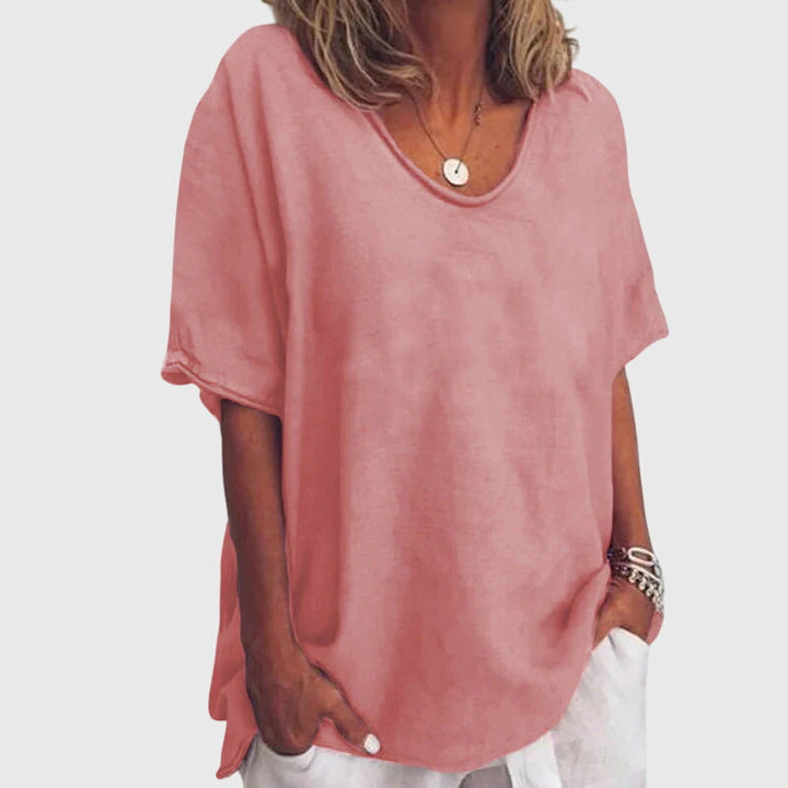Aya | Relaxed Fit Summer Top with Short Sleeves