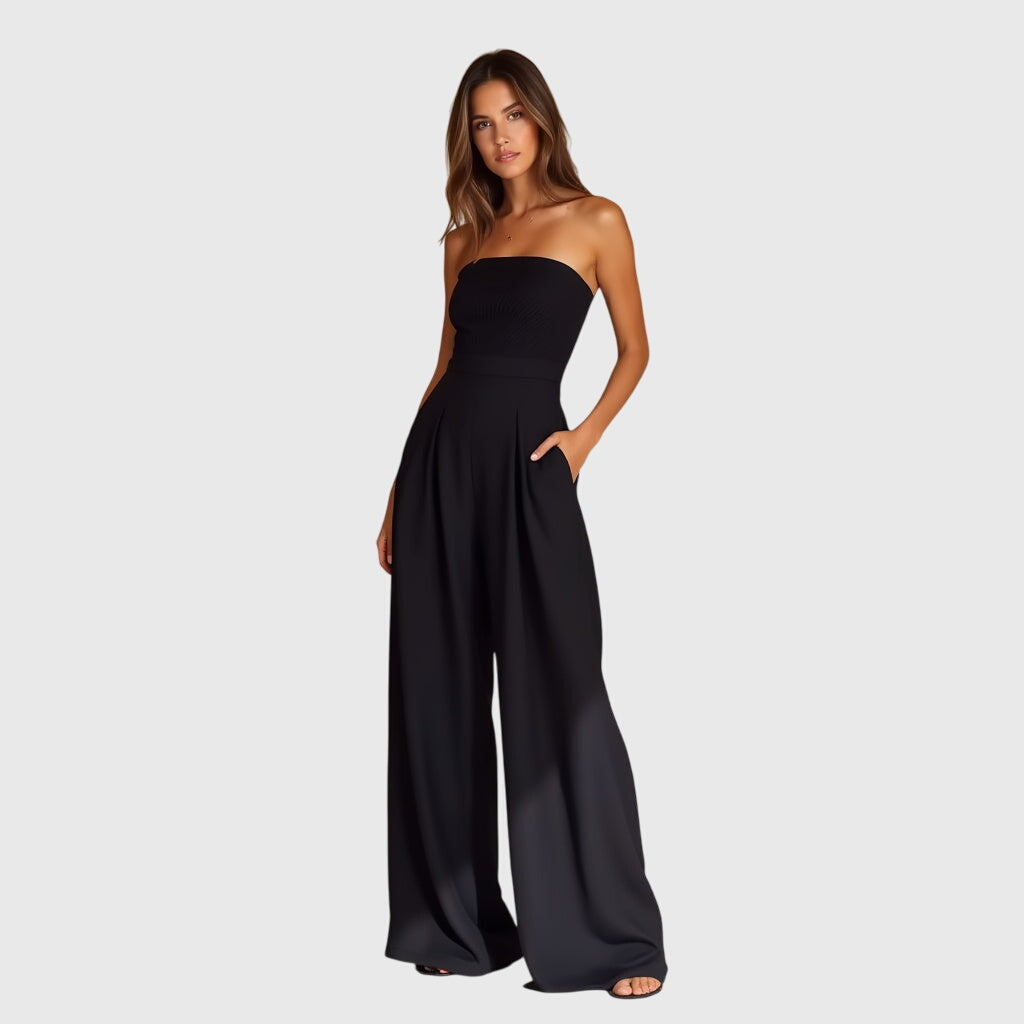 Dunja | Elegant Strapless Jumpsuit