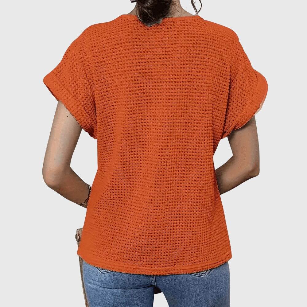 Verdi | Crochet Lace Detail Blouse Short Sleeve