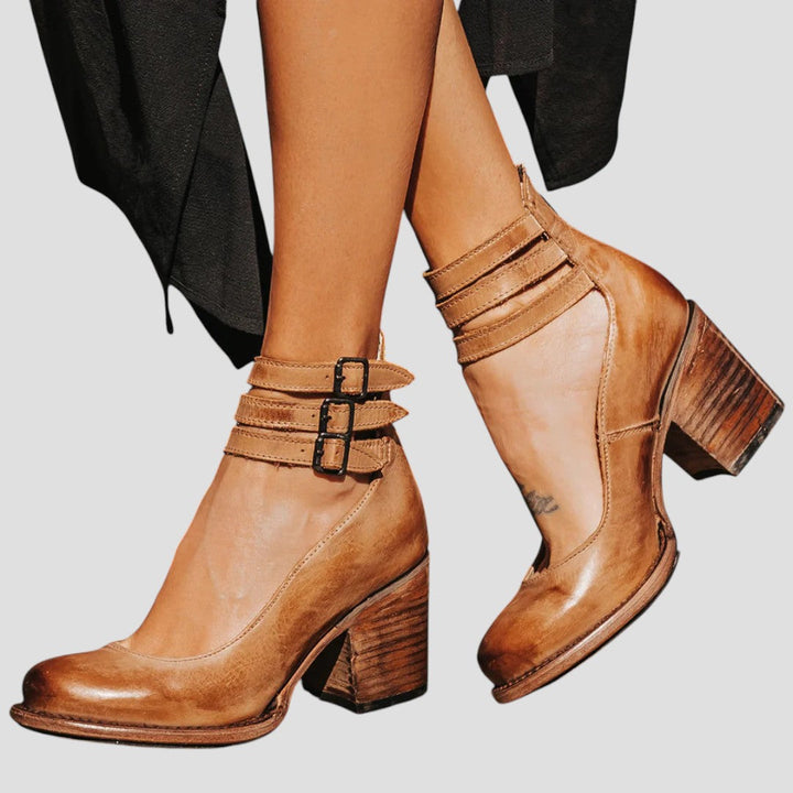 Clodagh | Buckle Strap Block Heel Mary Jane