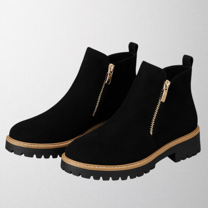 Veda | Side Zip Chelsea Boots with Chunky Sole