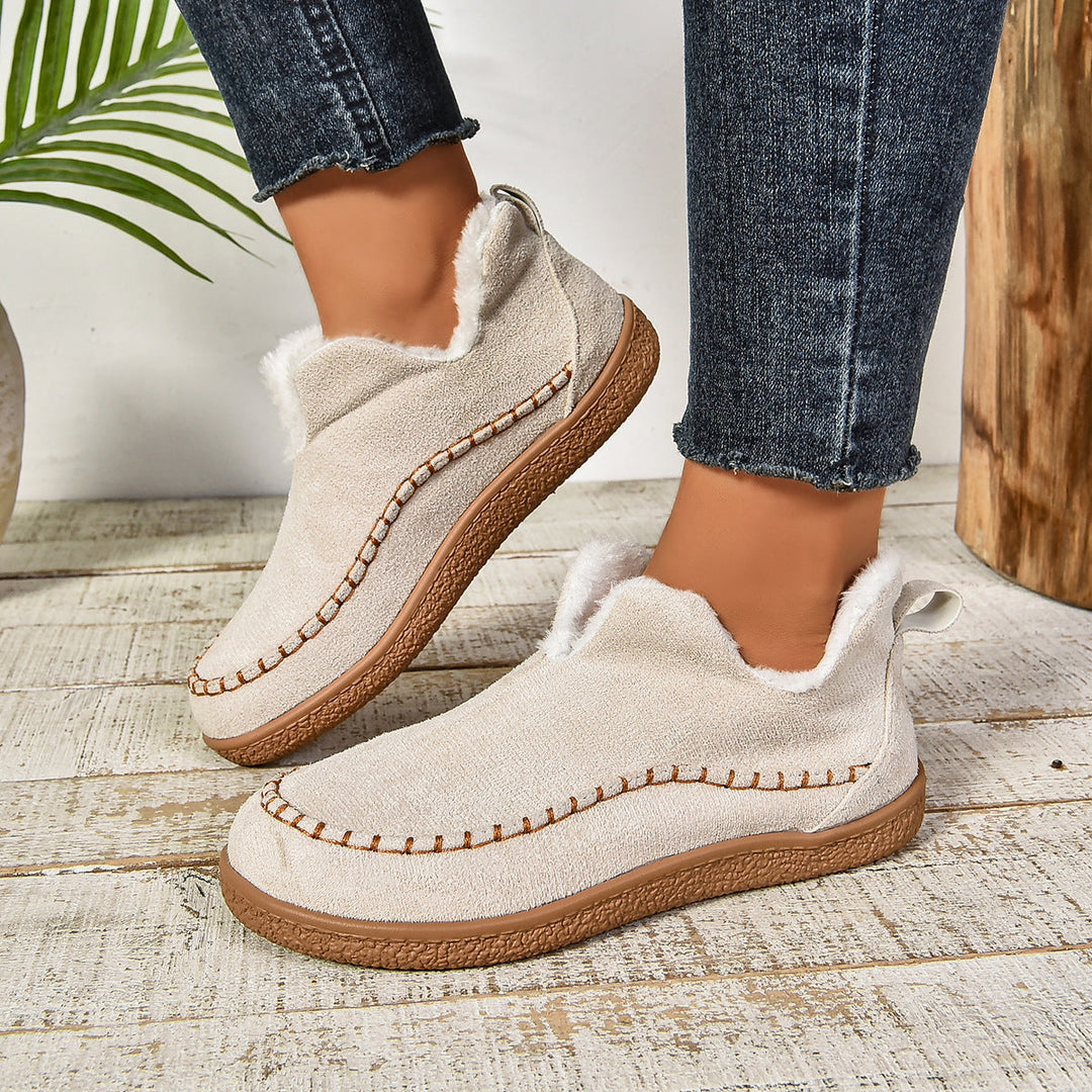 Jocelyn | Faux Fur Lined Slip-On Ankle Boots