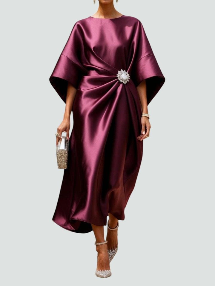 Edwige | Luxe Shimmer Maxi Dress