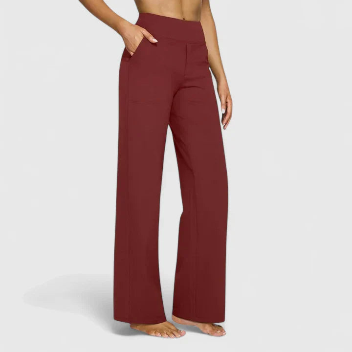 Callista | Wide Leg Pants with Side Pockets