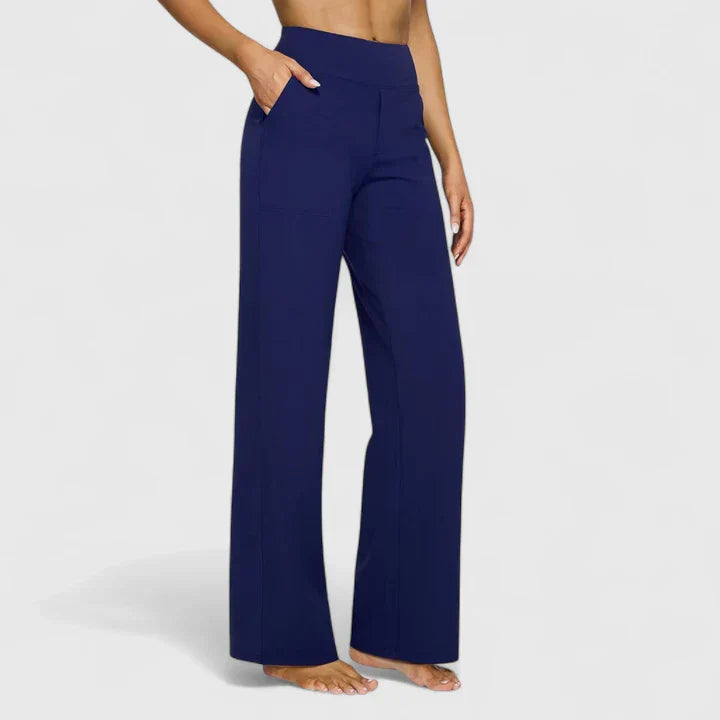 Callista | Wide Leg Pants with Side Pockets