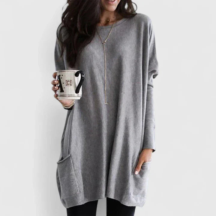 Kalliope | Relaxed Tunic Sweater with Pockets