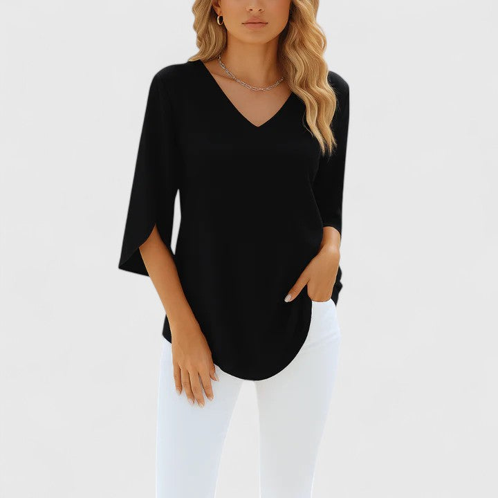 Lili | V-Neck Split-Sleeve Blouse for Women