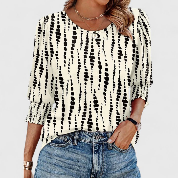 Josefina | Smocked Cuff 3/4 Sleeve Top