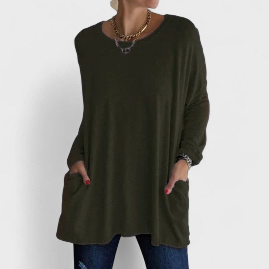 Elyse | Long Sleeve Relaxed Top