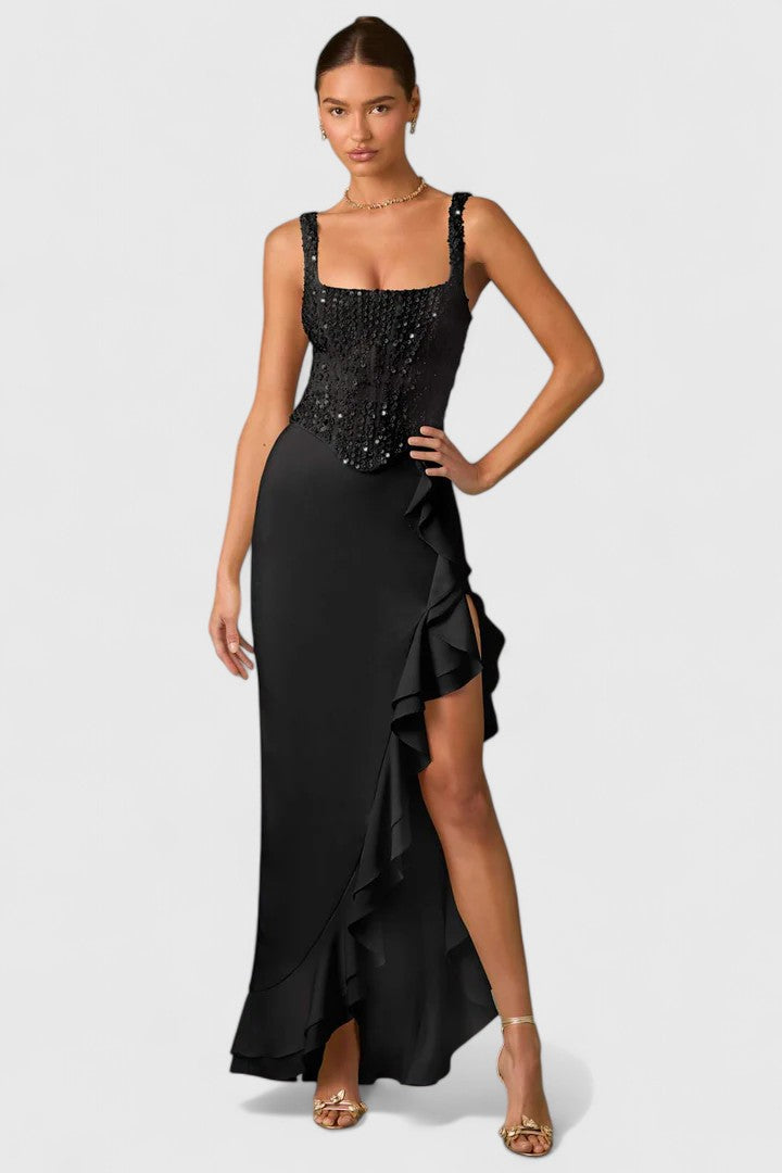 Eliane | Ruffled Midi Dress