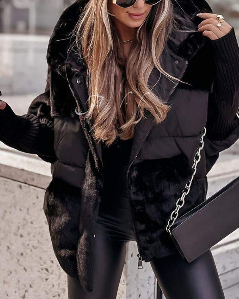 Eunice | Faux Fur Puffer Jacket with Hood
