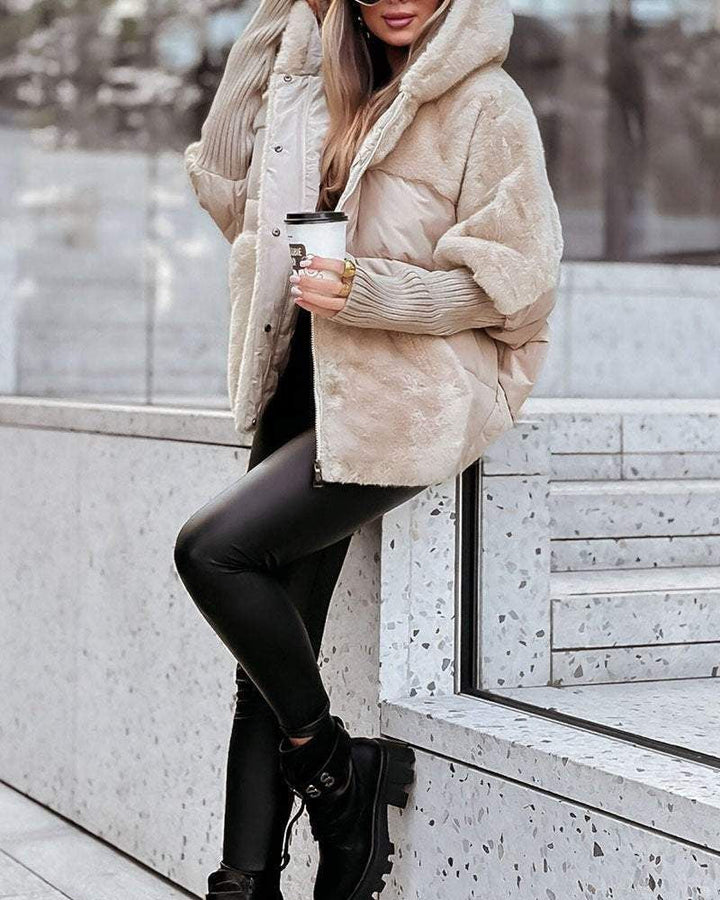 Eunice | Faux Fur Puffer Jacket with Hood