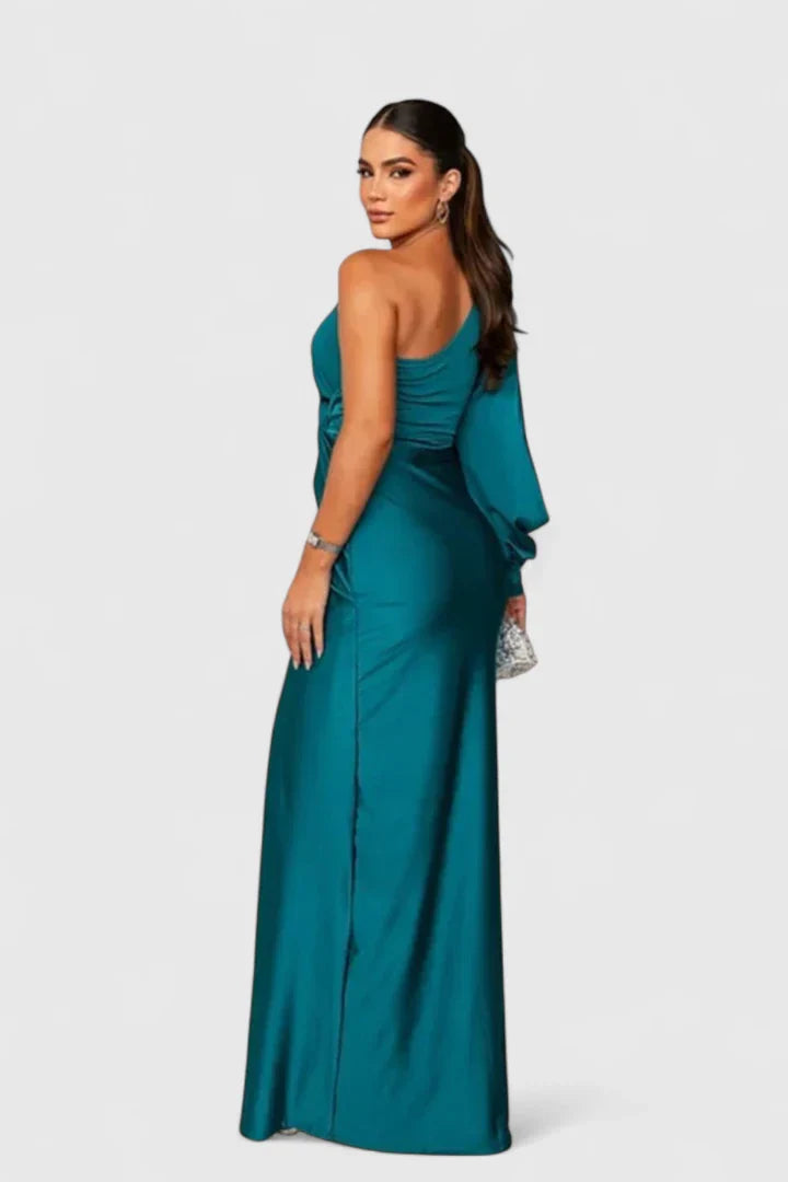 Denicia | One-Shoulder Elegant Maxi Dress