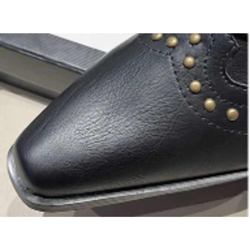 Nives | Slouch Western Boots with Studs