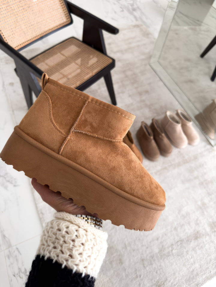 Alwilda | Platform Ankle Boots Pull-On Style
