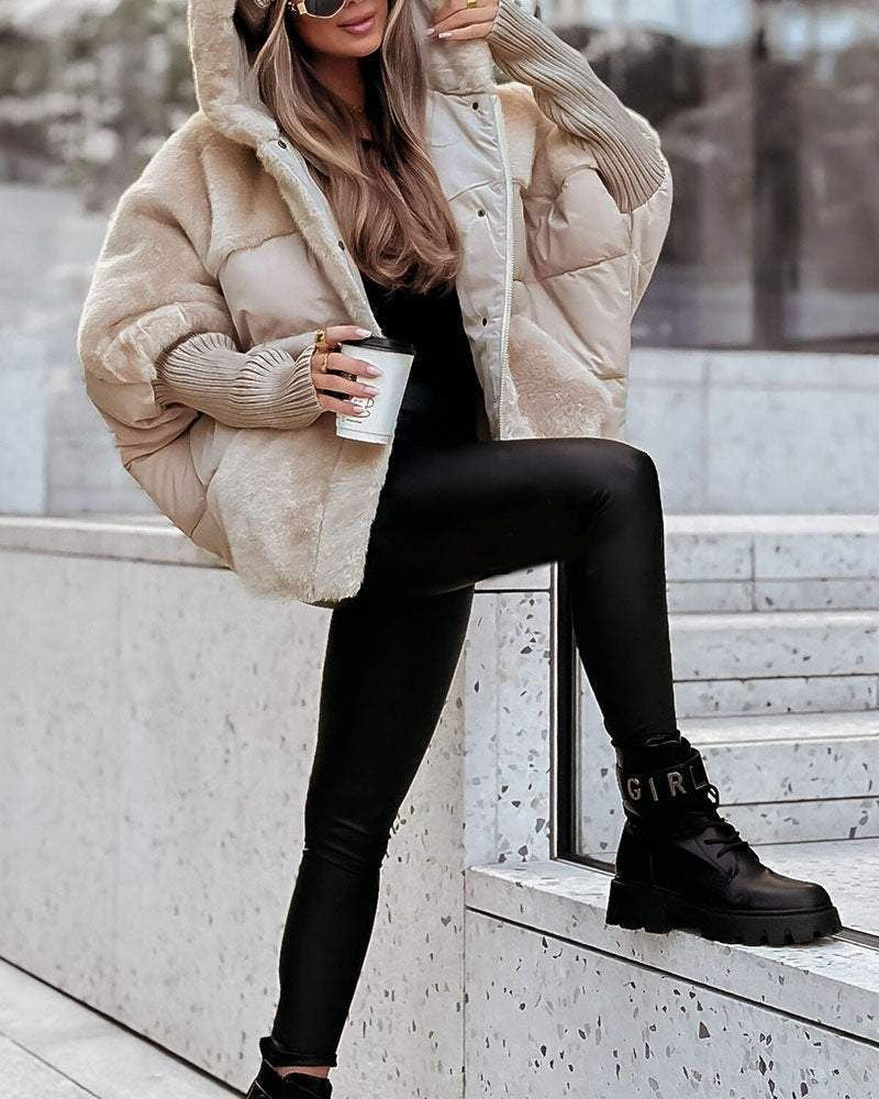 Eunice | Faux Fur Puffer Jacket with Hood