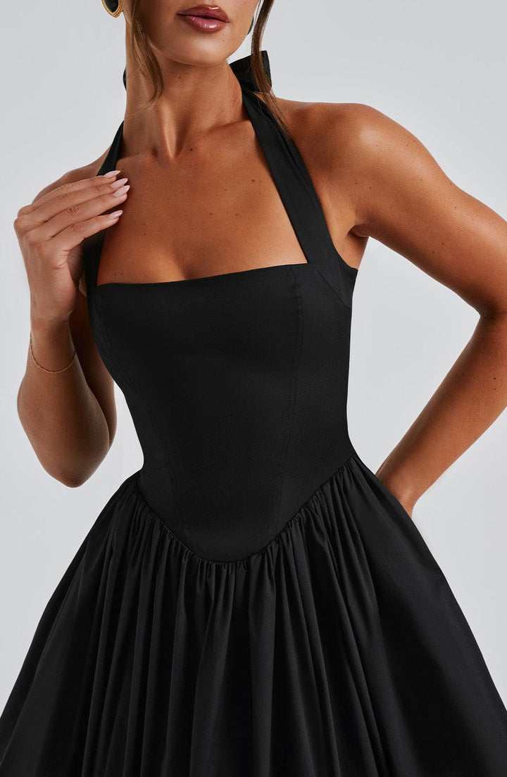 Eleanor | Halter Midi Elegant Dress