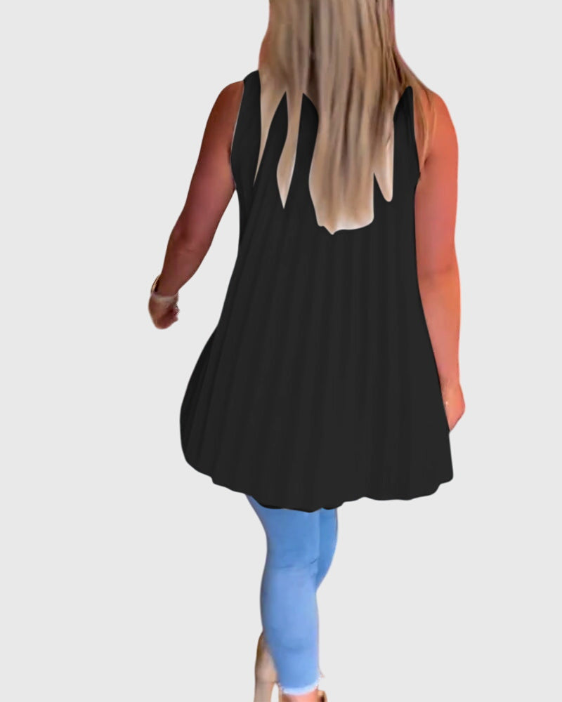 Allegra | Ruffled Sleeveless Top