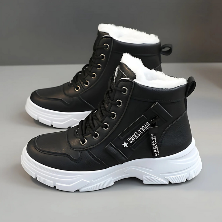 Marla | Lace-Up Faux Fur Lined Ankle Boots