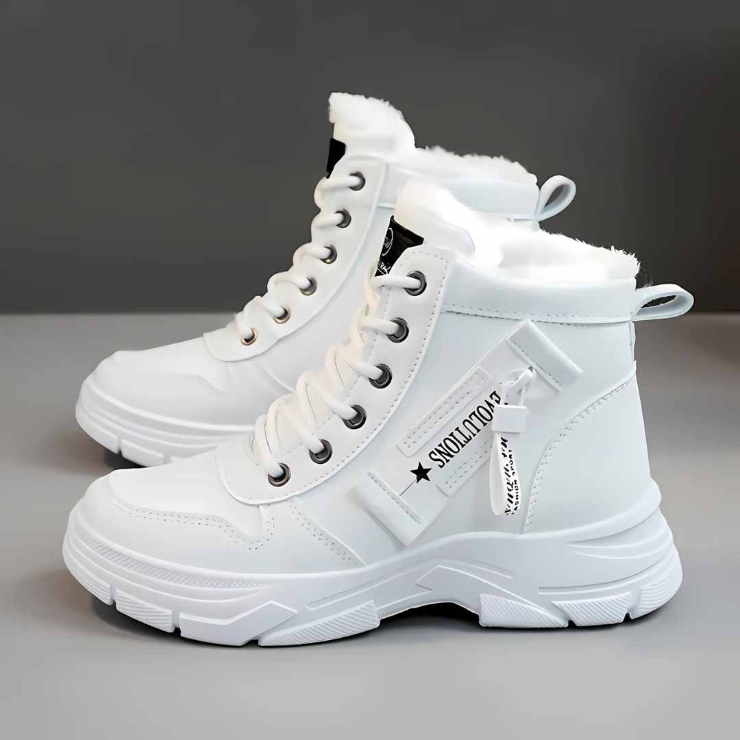 Marla | Lace-Up Faux Fur Lined Ankle Boots