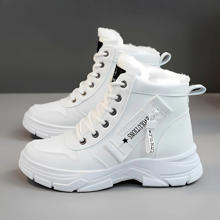 Marla | Lace-Up Faux Fur Lined Ankle Boots