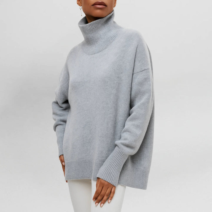 Bea | Short Sleeve Turtleneck Sweater Knit Top