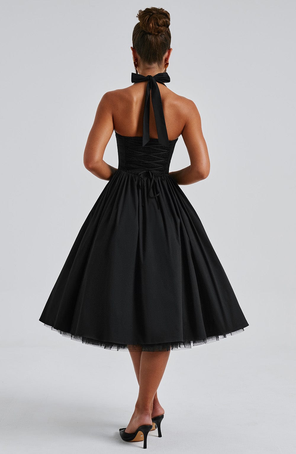 Eleanor | Halter Midi Elegant Dress