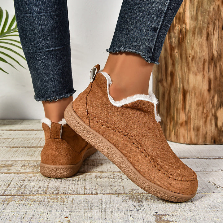 Jocelyn | Faux Fur Lined Slip-On Ankle Boots
