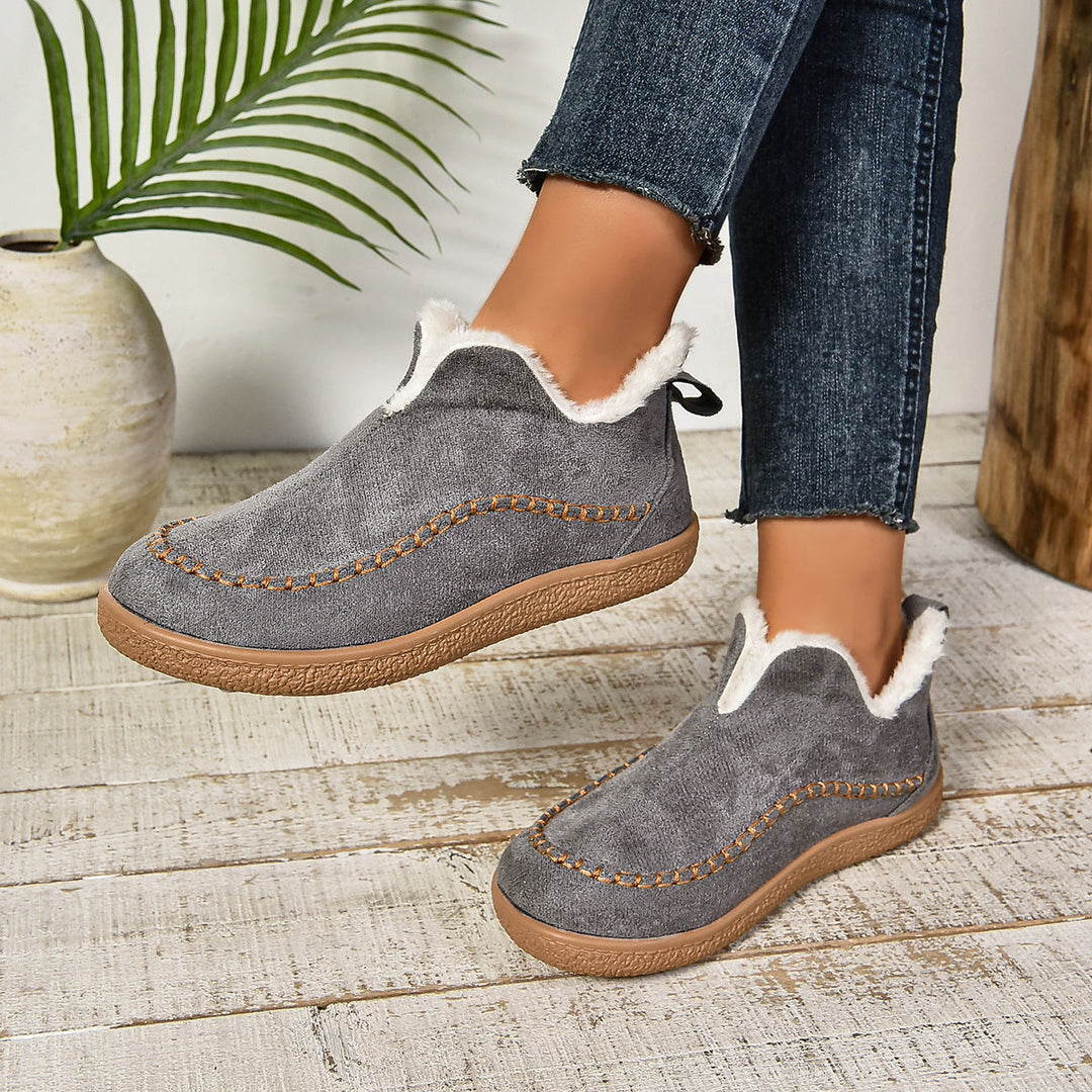 Jocelyn | Faux Fur Lined Slip-On Ankle Boots