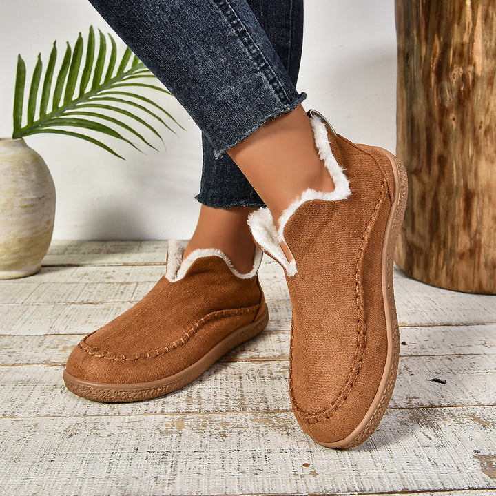 Jocelyn | Faux Fur Lined Slip-On Ankle Boots