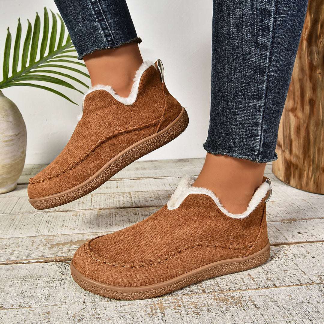 Jocelyn | Faux Fur Lined Slip-On Ankle Boots