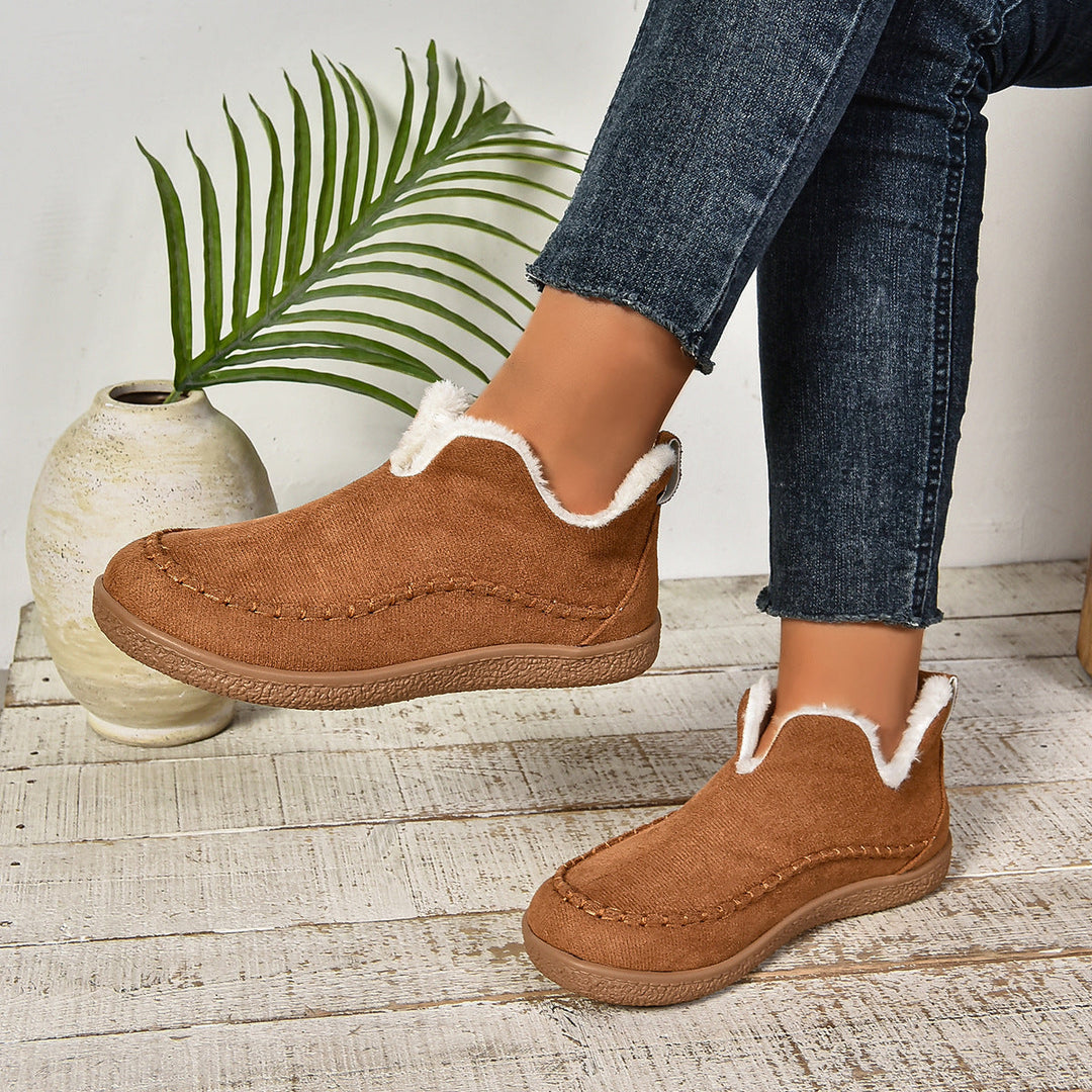 Jocelyn | Faux Fur Lined Slip-On Ankle Boots