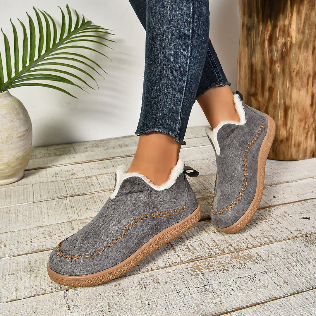 Jocelyn | Faux Fur Lined Slip-On Ankle Boots