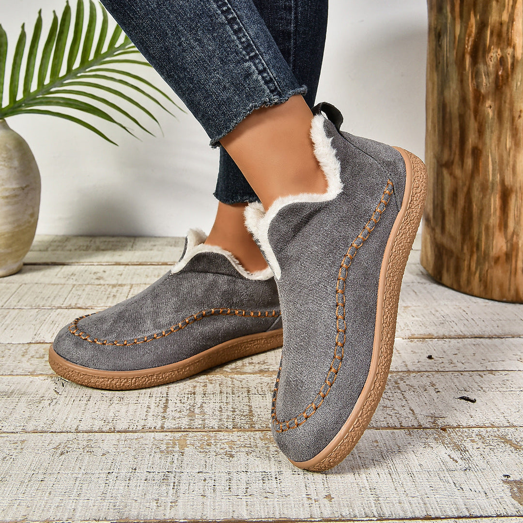 Jocelyn | Faux Fur Lined Slip-On Ankle Boots