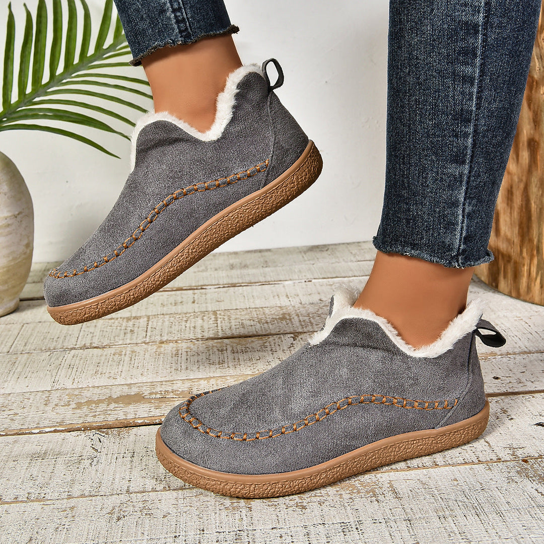 Jocelyn | Faux Fur Lined Slip-On Ankle Boots