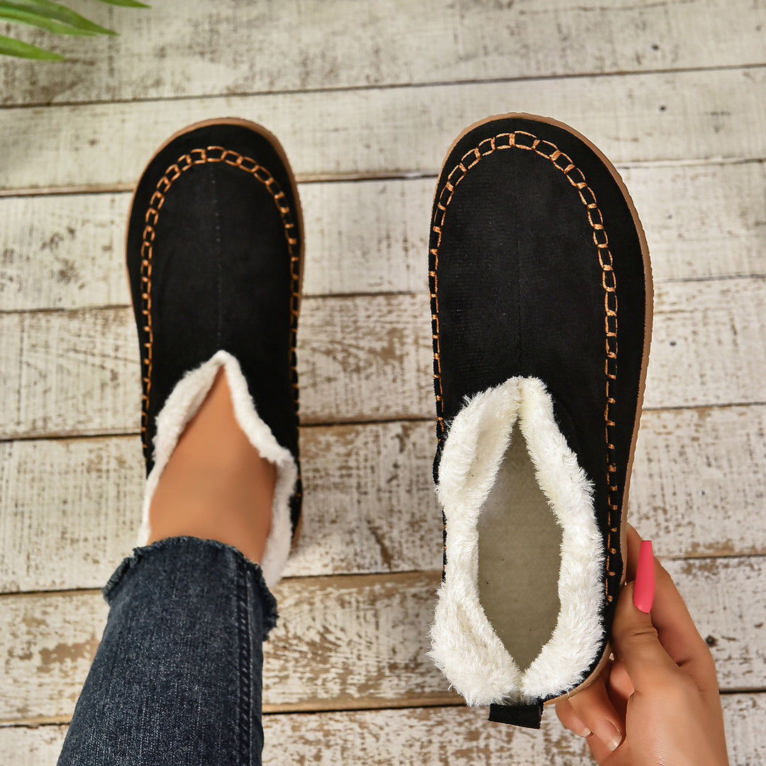 Jocelyn | Faux Fur Lined Slip-On Ankle Boots