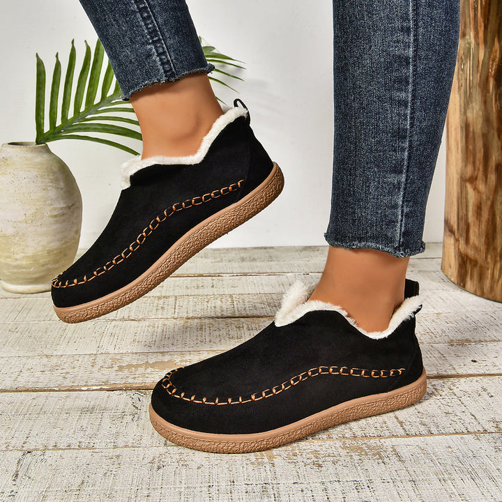 Jocelyn | Faux Fur Lined Slip-On Ankle Boots