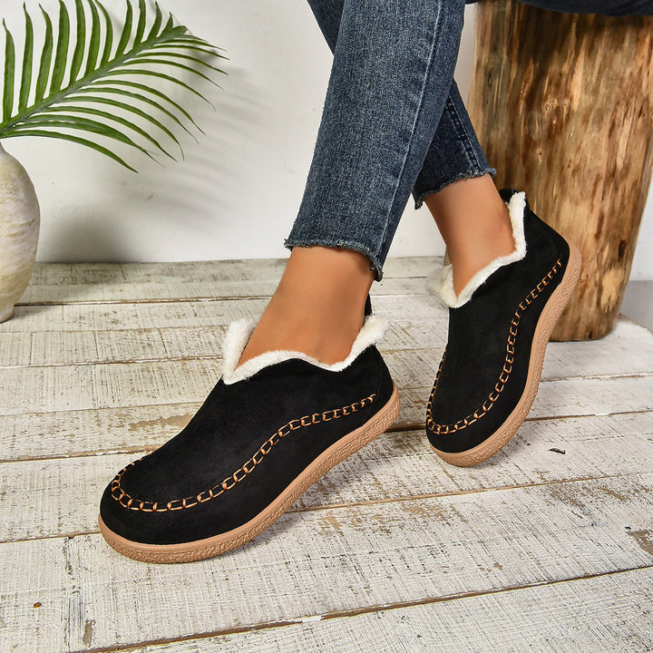 Jocelyn | Faux Fur Lined Slip-On Ankle Boots