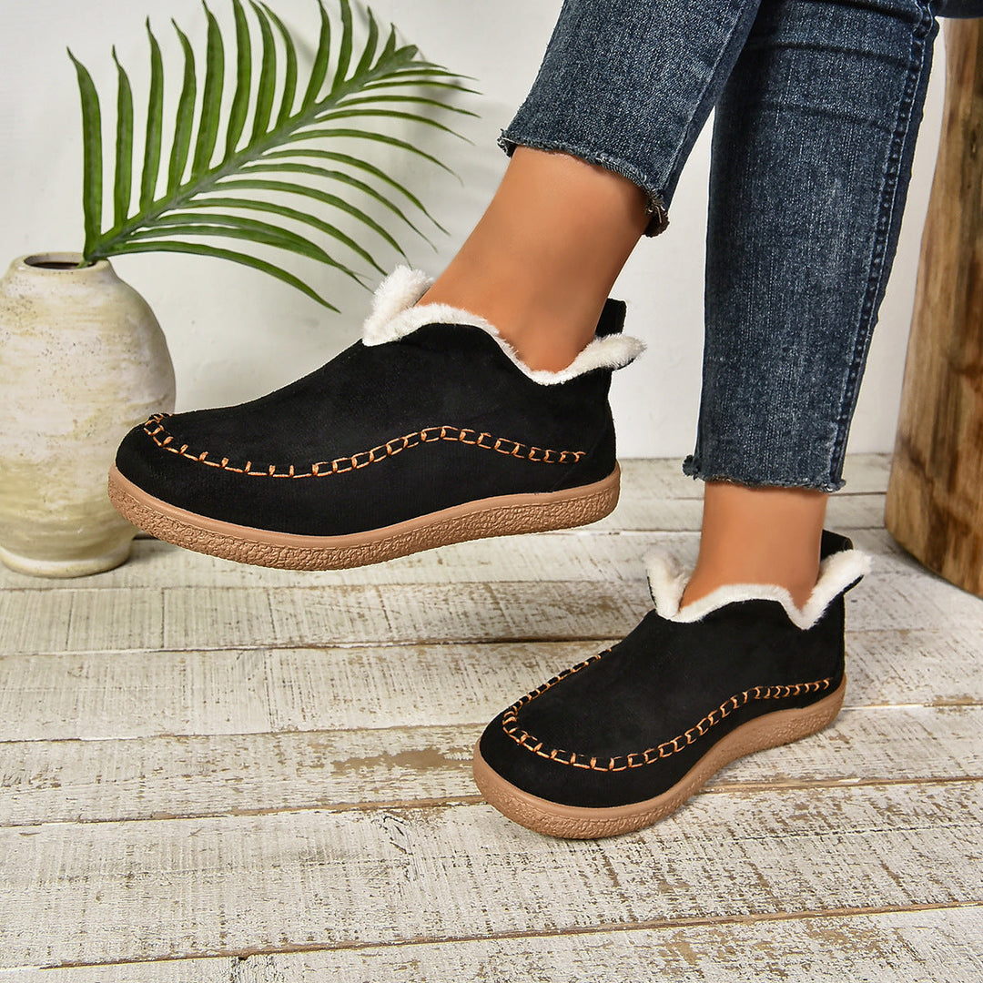 Jocelyn | Faux Fur Lined Slip-On Ankle Boots