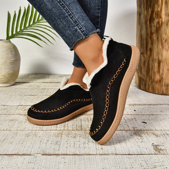 Jocelyn | Faux Fur Lined Slip-On Ankle Boots