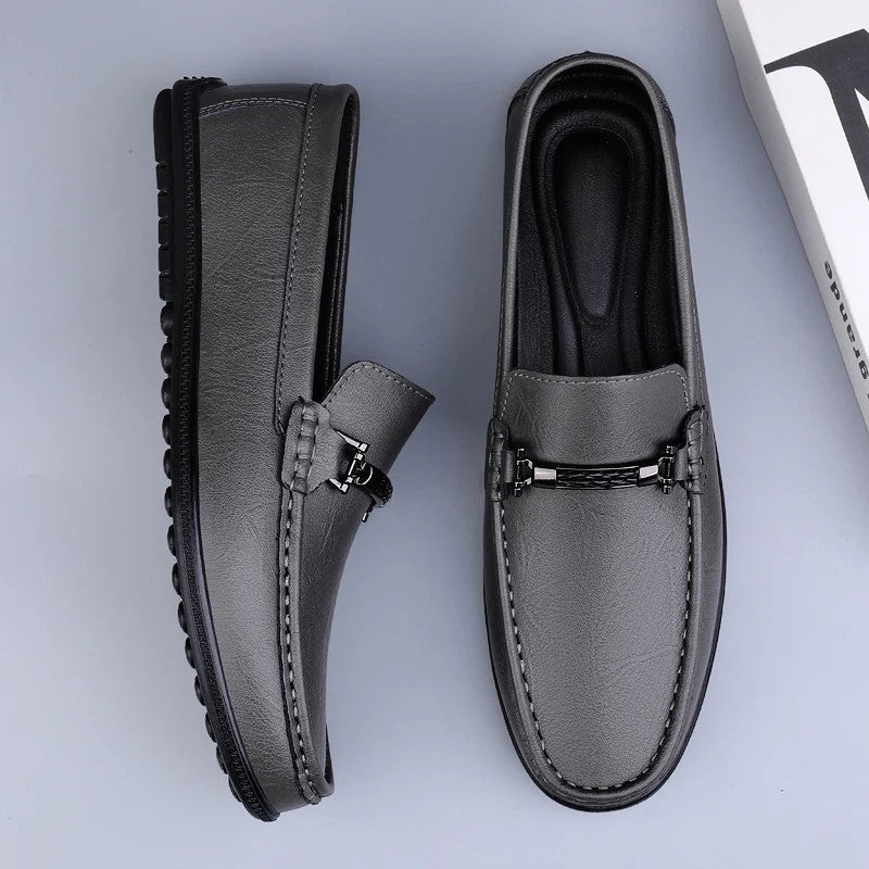 Donald | Metal Accent Formal Loafers
