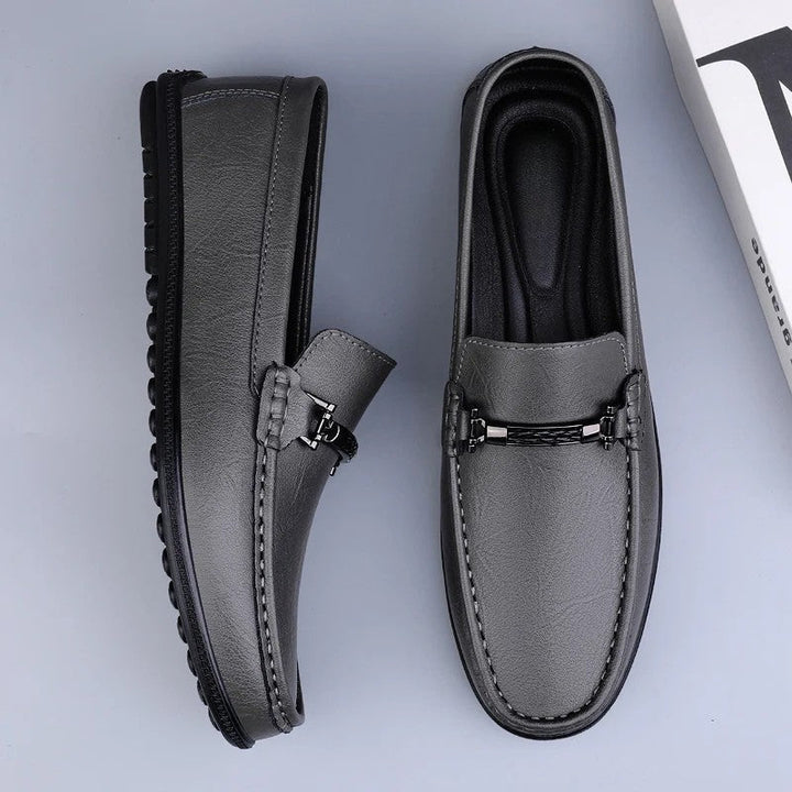 Donald | Metal Accent Formal Loafers