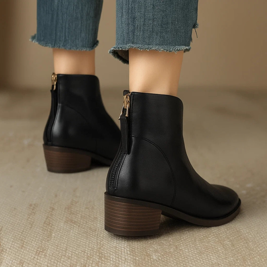 Carmela | Pointed Toe Ankle Heel Boots