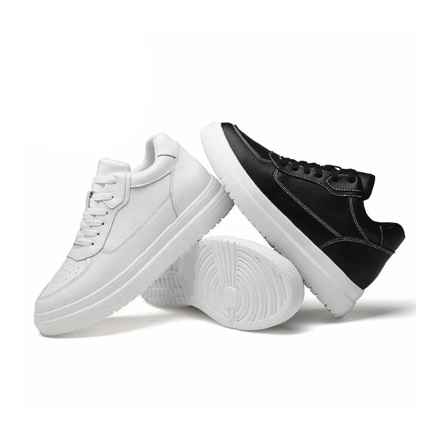 Audrey | Platform Lace-Up Low-Top Sneakers