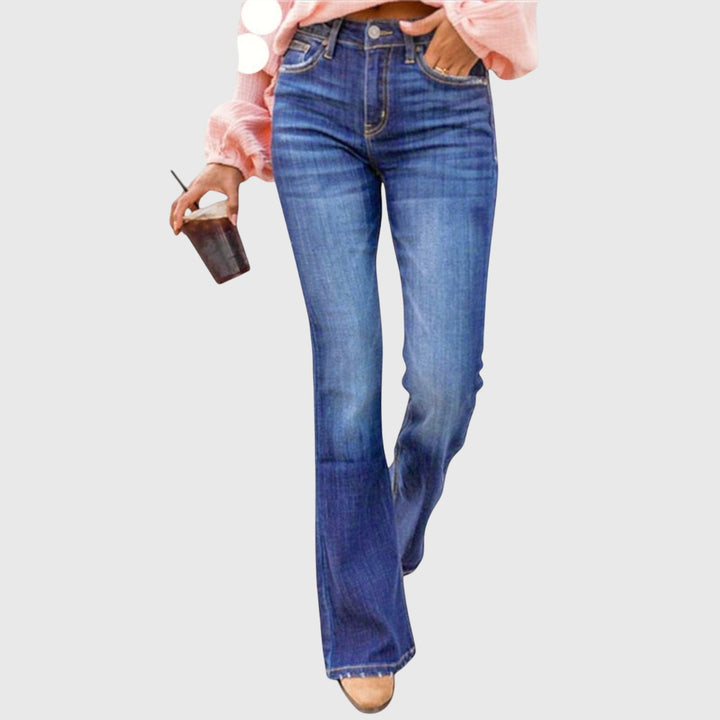 Anisa | High Waisted Bootcut Jeans with Pockets